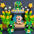 Flexi Alien Cat & Cow Abduction Playset