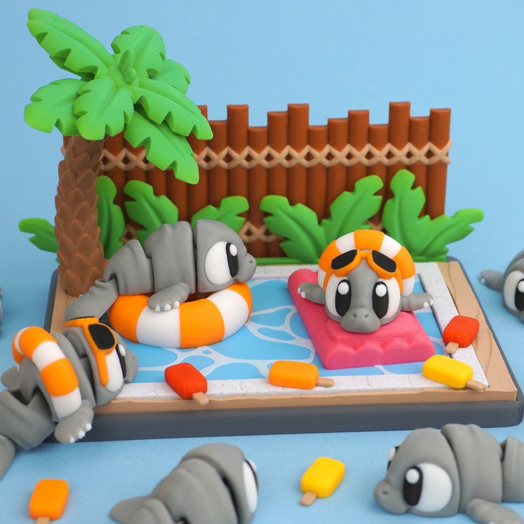 Flexi Manatee Backyard Pool Party