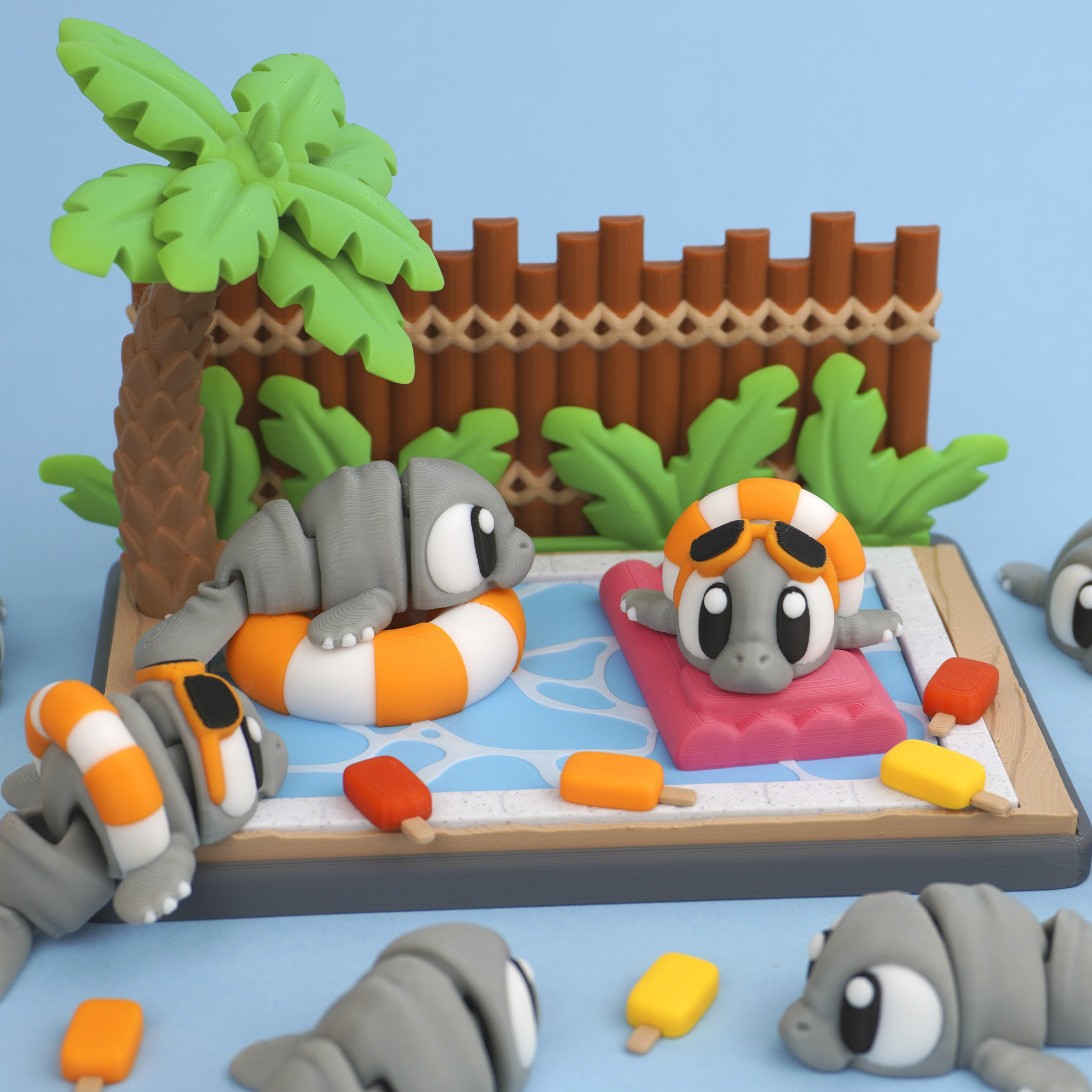Flexi Manatee Backyard Pool Party