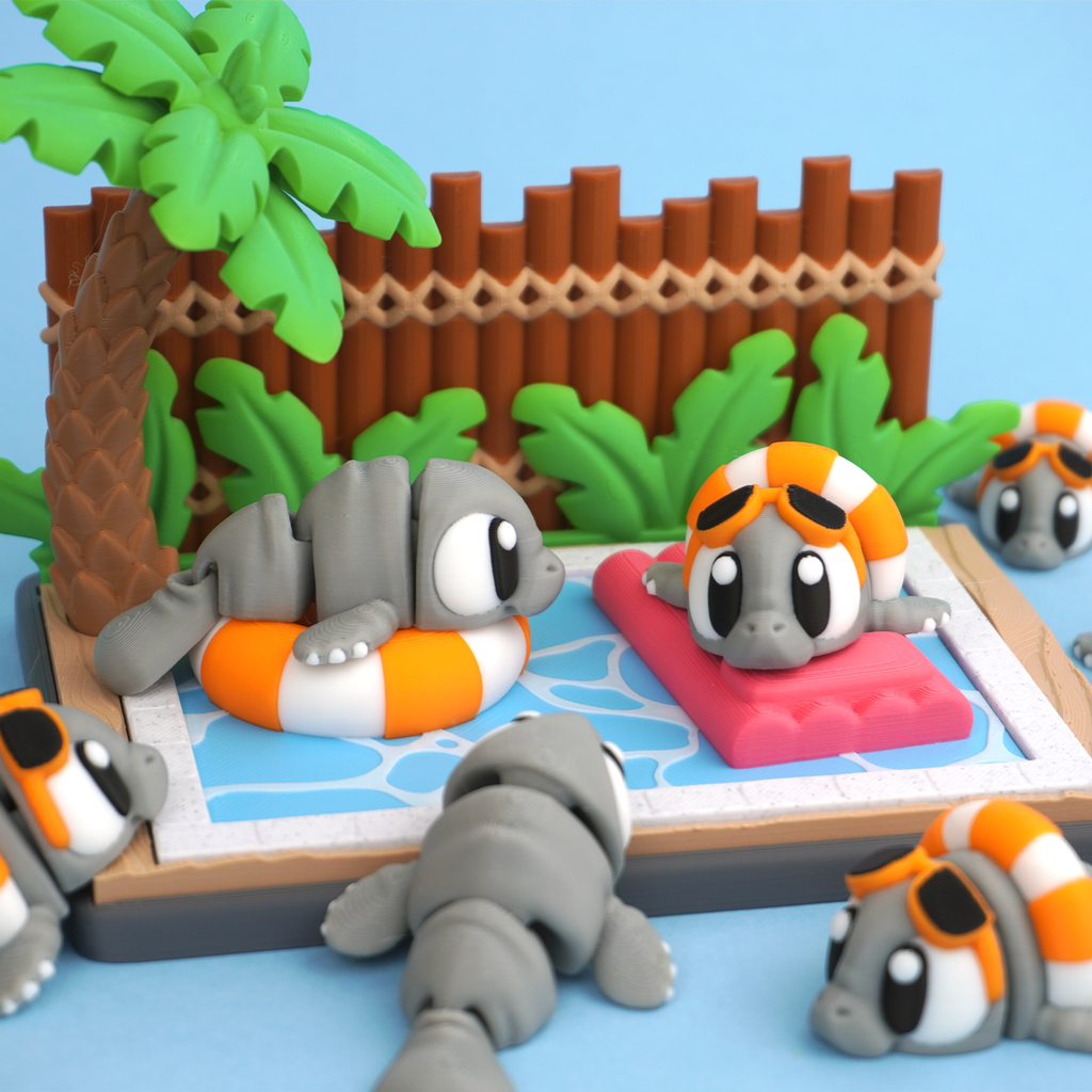 Flexi Manatee Backyard Pool Party
