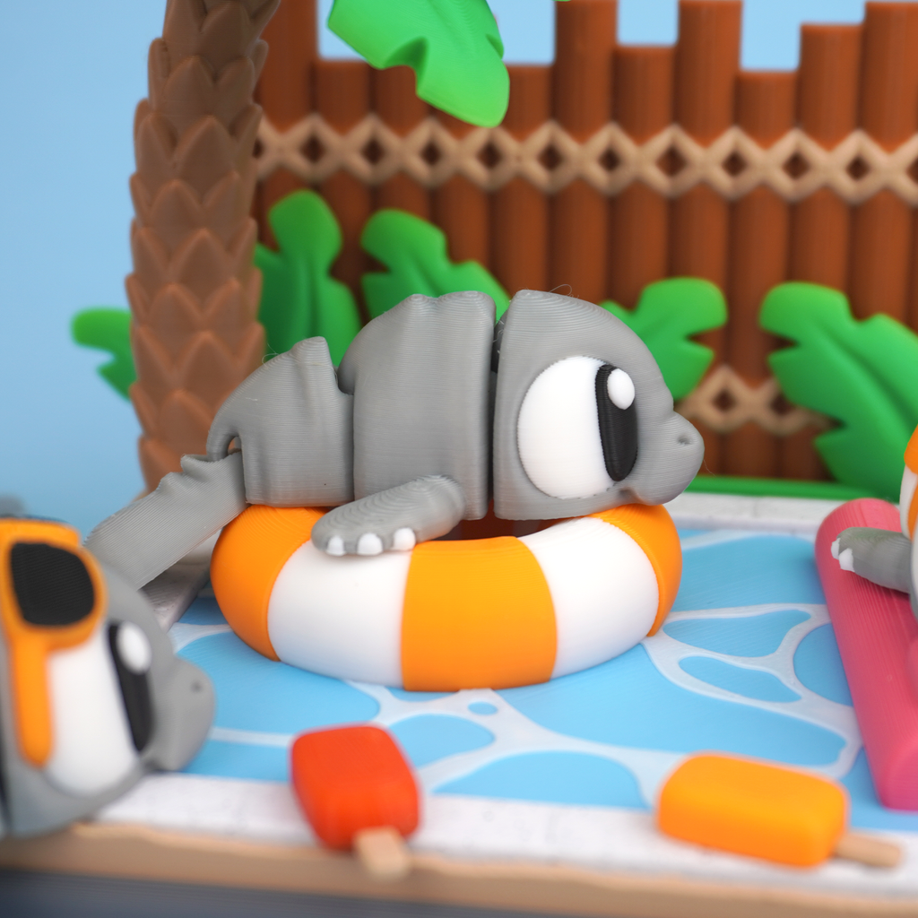 Flexi Manatee Backyard Pool Party