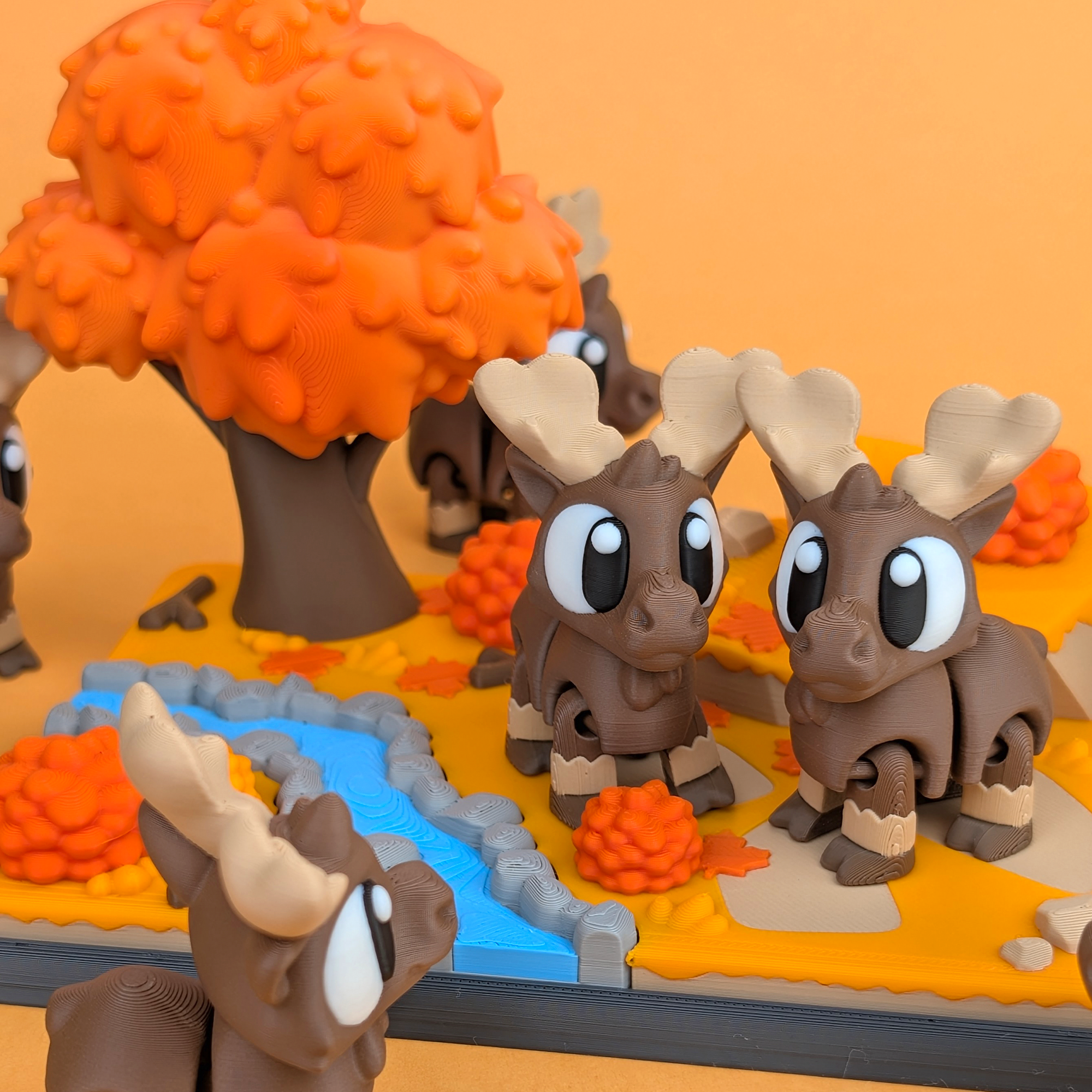 Flexi Moose & Autumn Woodlands Playset
