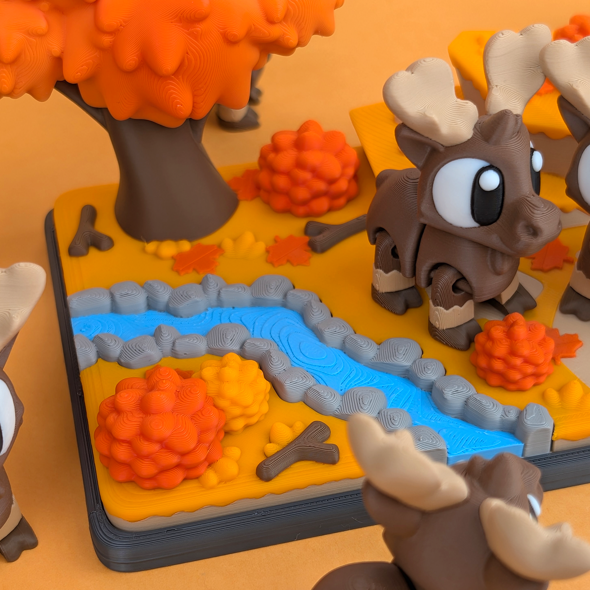 Flexi Moose & Autumn Woodlands Playset