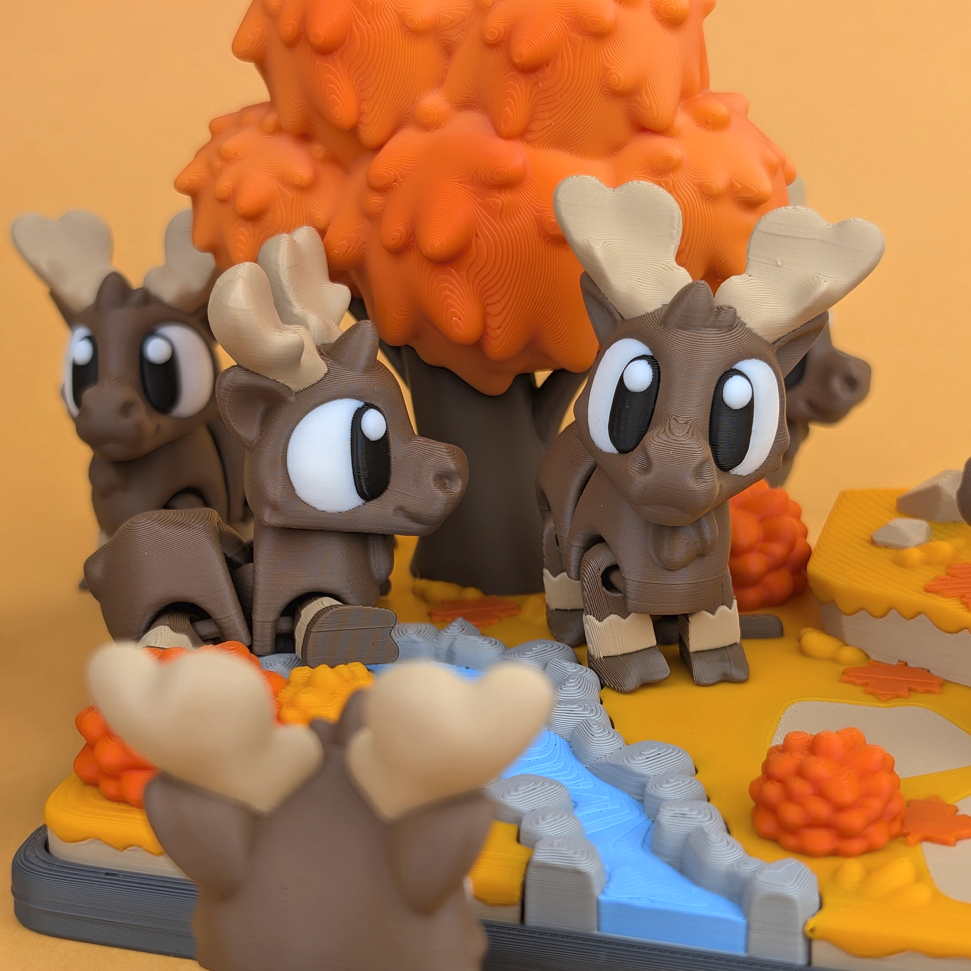 Flexi Moose & Autumn Woodlands Playset
