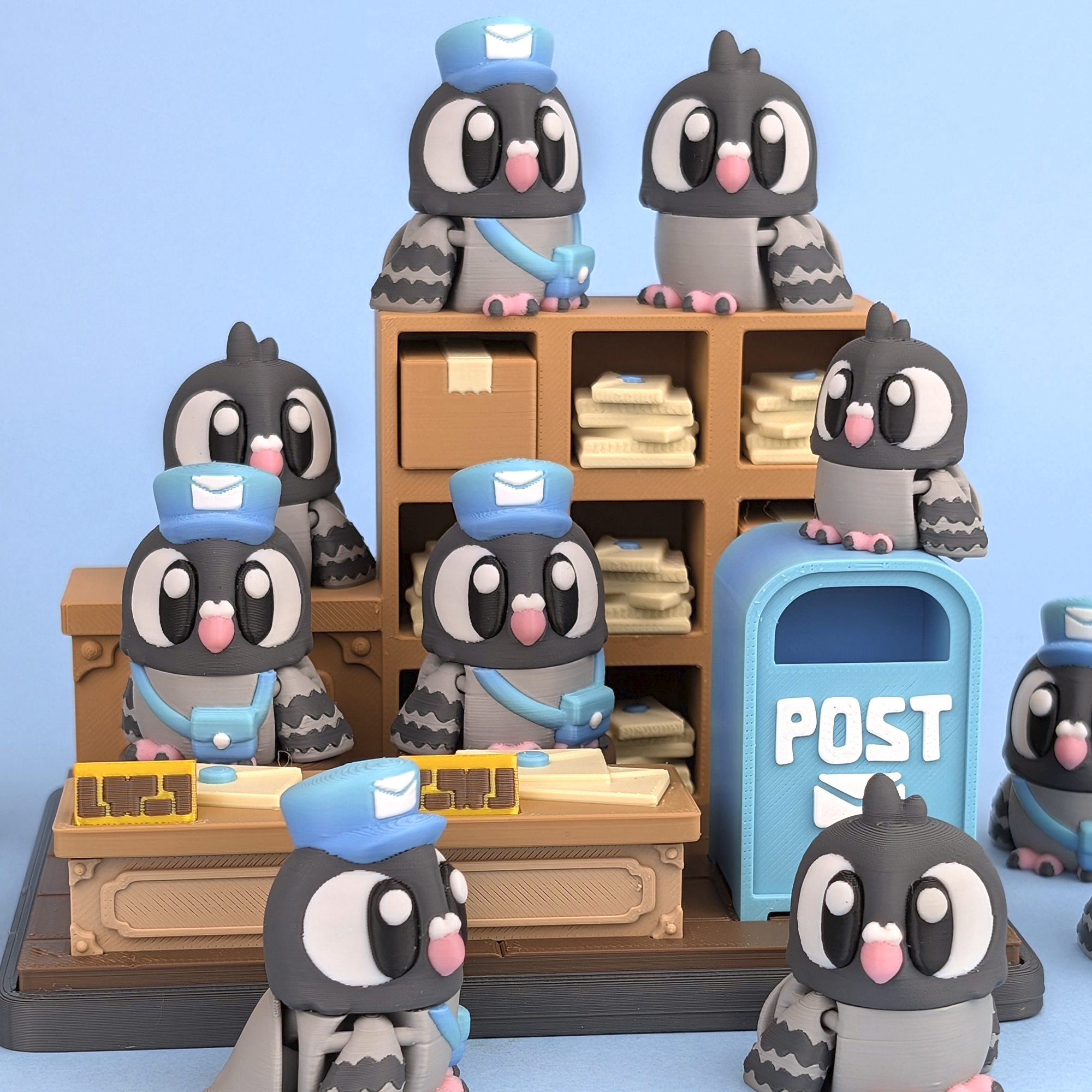 Flexi Pigeon & Post Office Playset