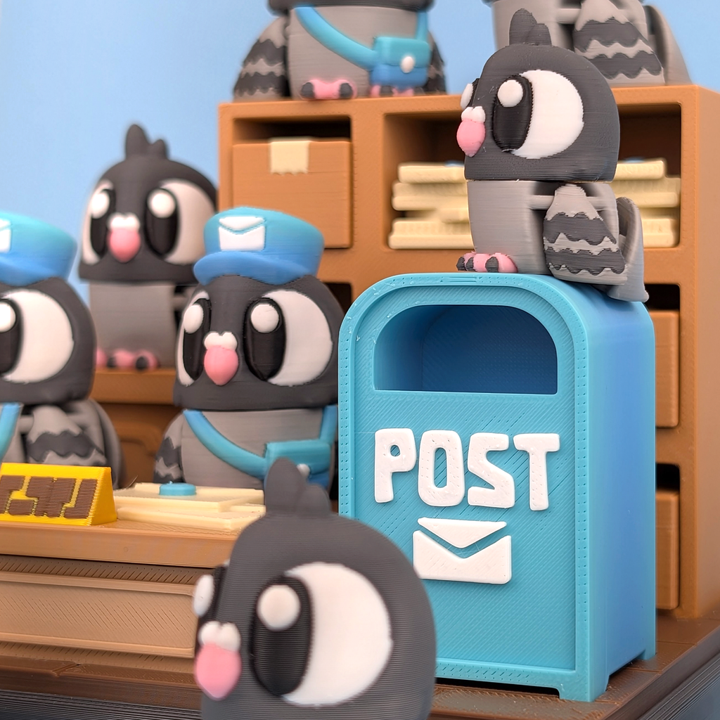 Flexi Pigeon & Post Office Playset