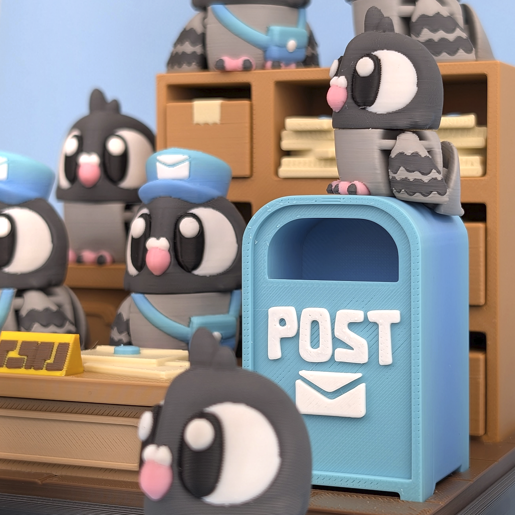 Flexi Pigeon & Post Office Playset