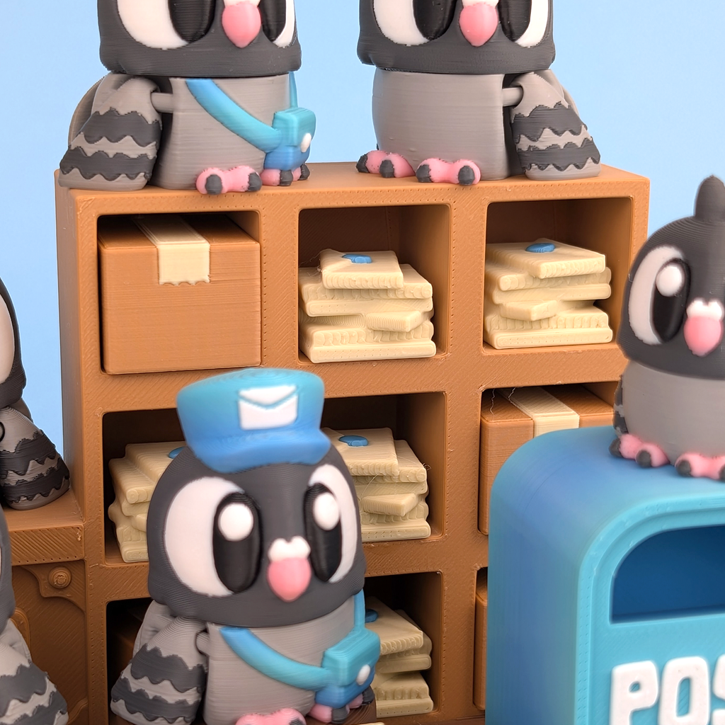 Flexi Pigeon & Post Office Playset