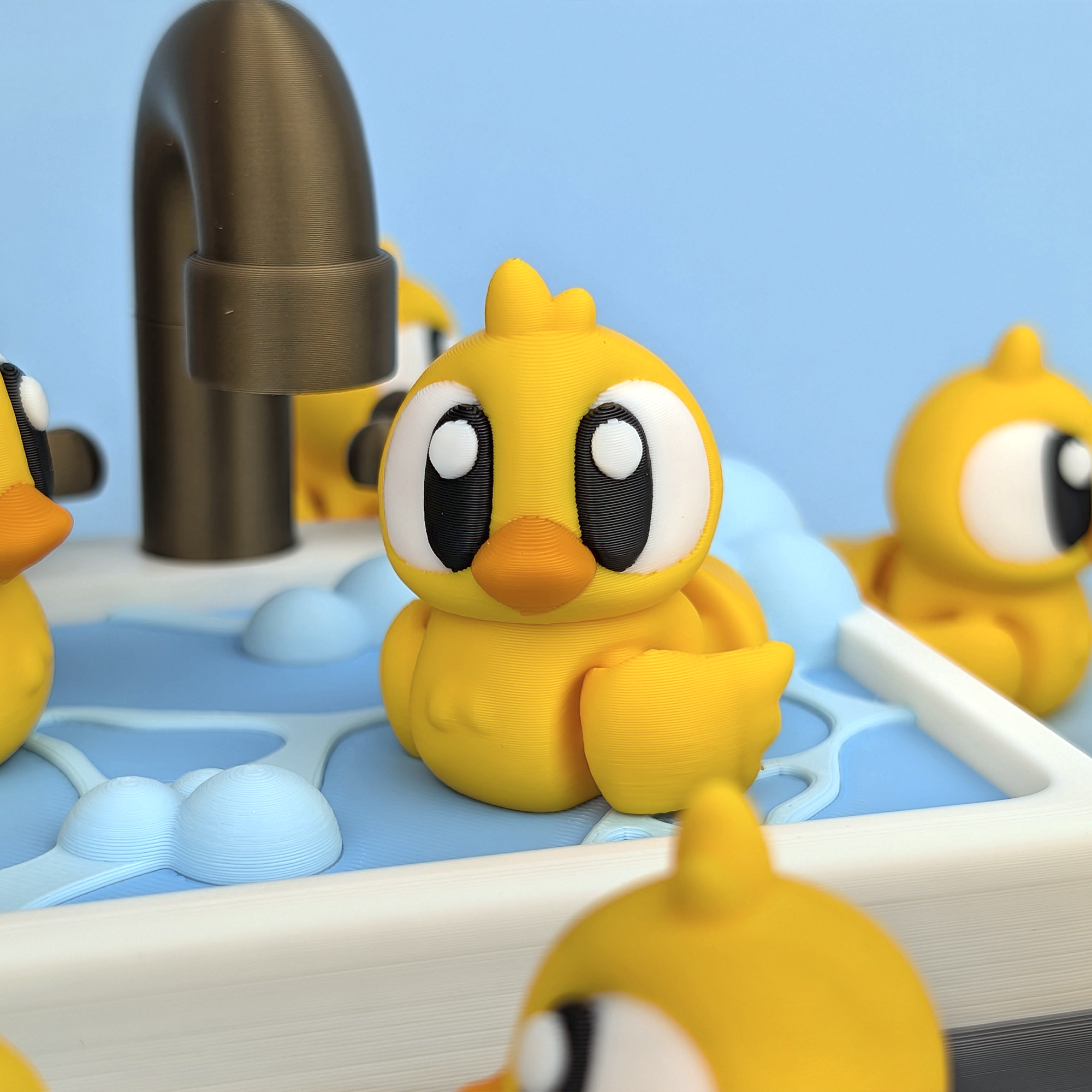 Flexi Duckie in Bathtub Playset