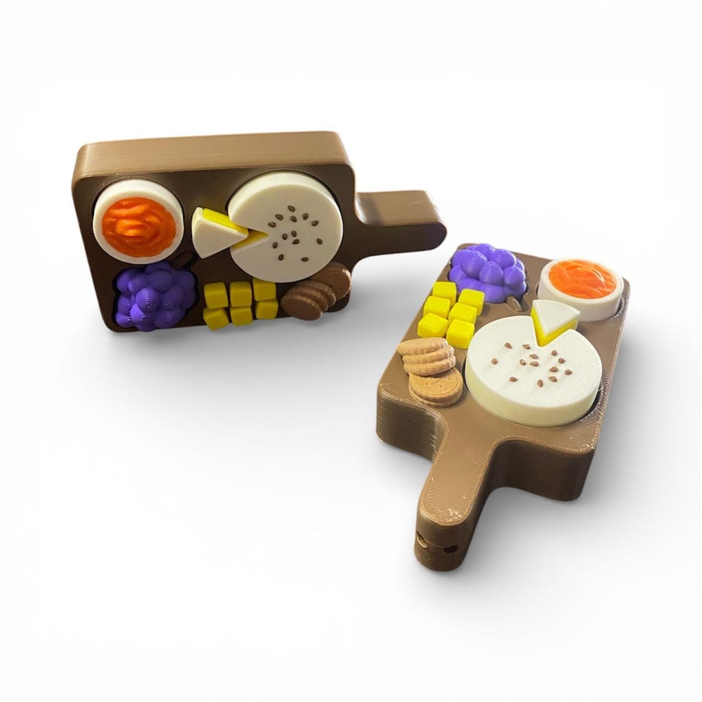 Playful Charcuterie Board Multi Anxity Fidget Clicker | 3D Printed Sensory Toy