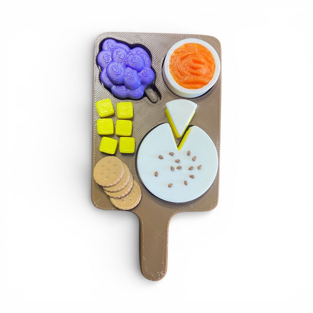Playful Charcuterie Board Multi Anxity Fidget Clicker | 3D Printed Sensory Toy