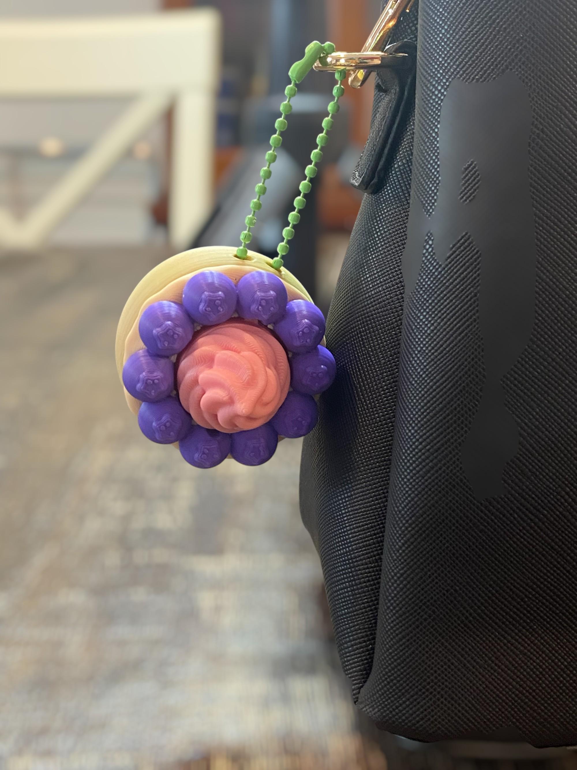 Emotional Support Blueberry Shortcake Anciety Fidget Clicker | 3D Printed Sensory Toy