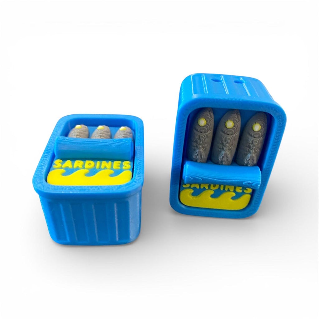 Tactile Sardine Can anxiety Fidget Clicker Keychain | 3D Printed Sensory Toy