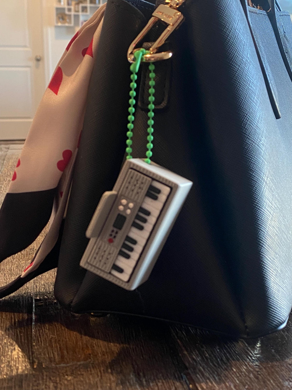 Tactile Piano anxiety Fidget Clicker Keychain | 3D Printed Sensory Toy