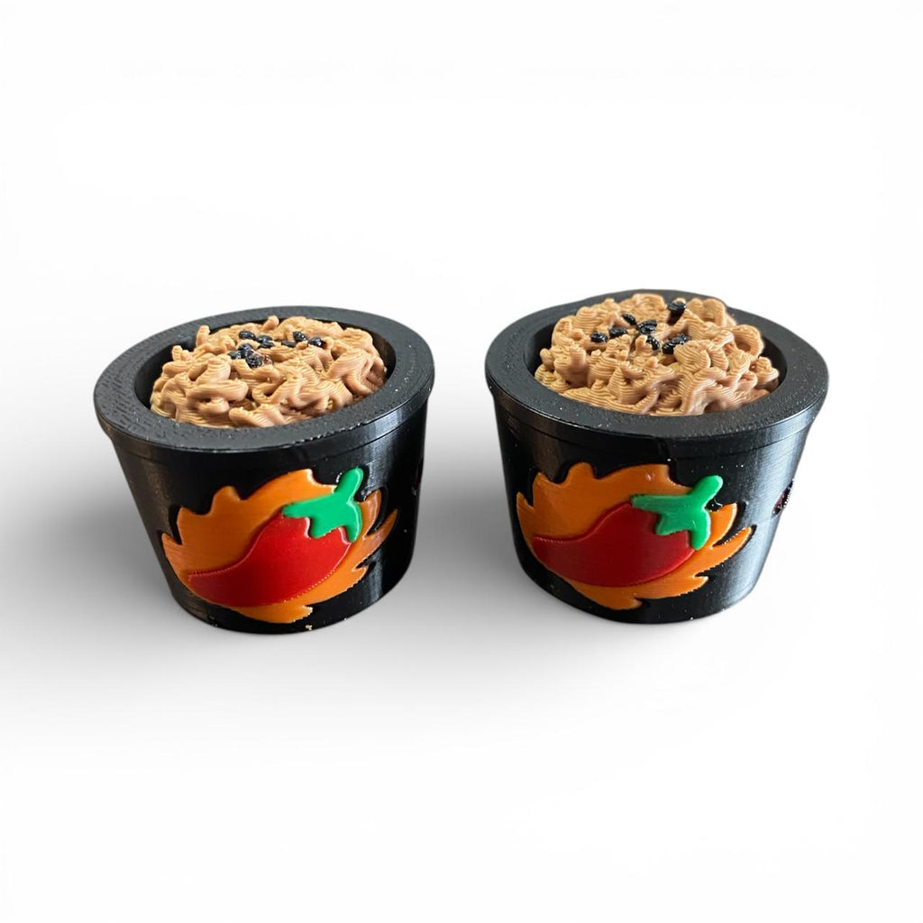 Fan Favorite Spicy Noodles Cup Stress Relief Fidget Clicker | 3D Printed Sensory Desk Toy