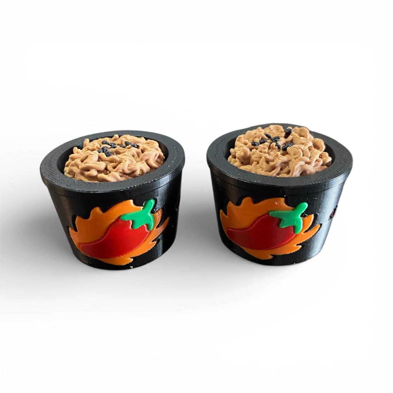 Fan Favorite Spicy Noodles Cup Stress Relief Fidget Clicker | 3D Printed Sensory Desk Toy