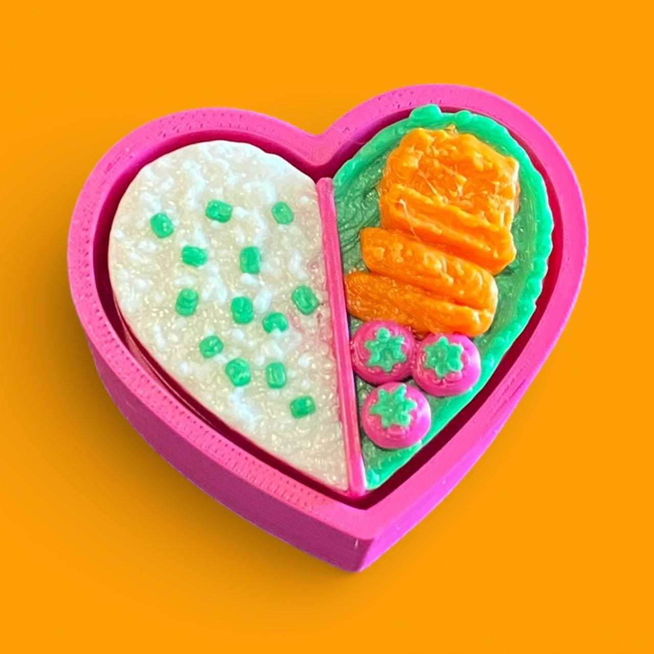Bento Box Anxiety Fidget Clicker | 3D Printed Sensory Toy, Stress Relief Keychain