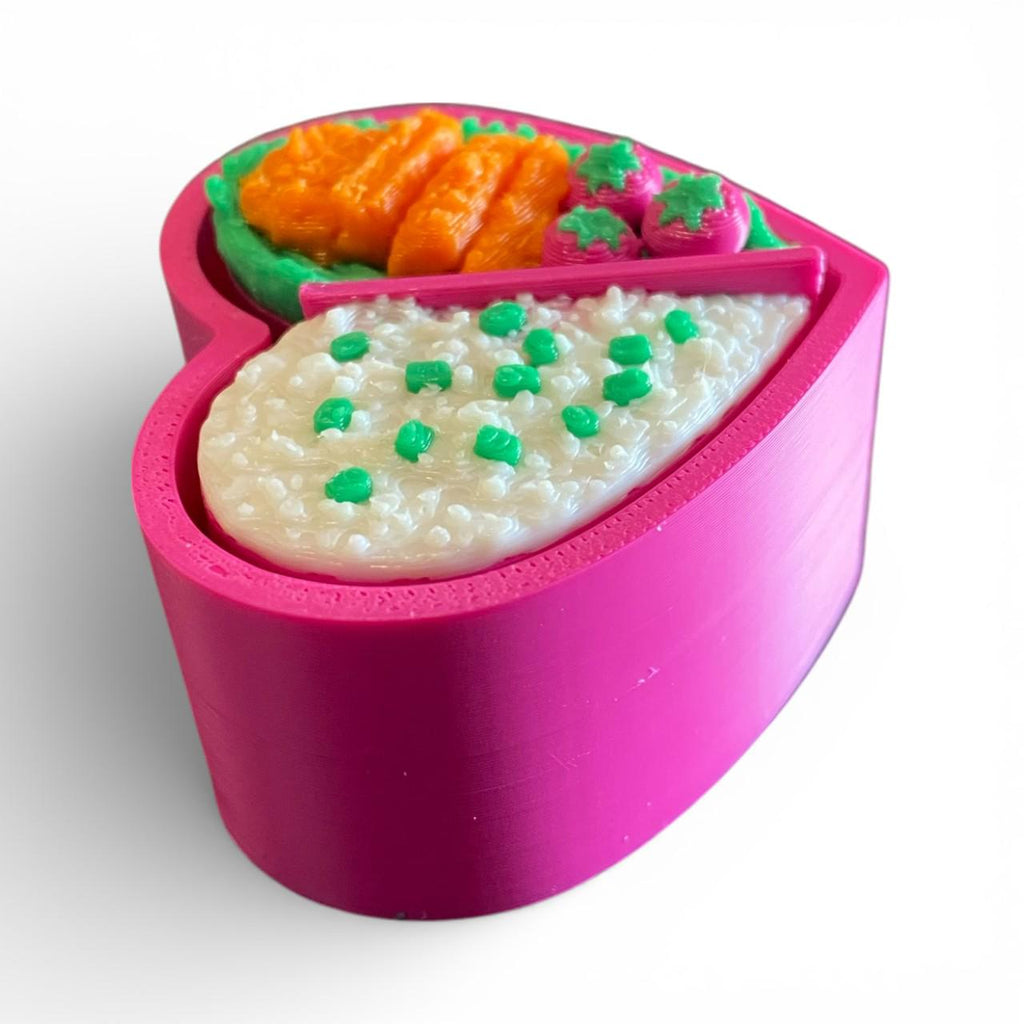 Bento Box Anxiety Fidget Clicker | 3D Printed Sensory Toy, Stress Relief Keychain