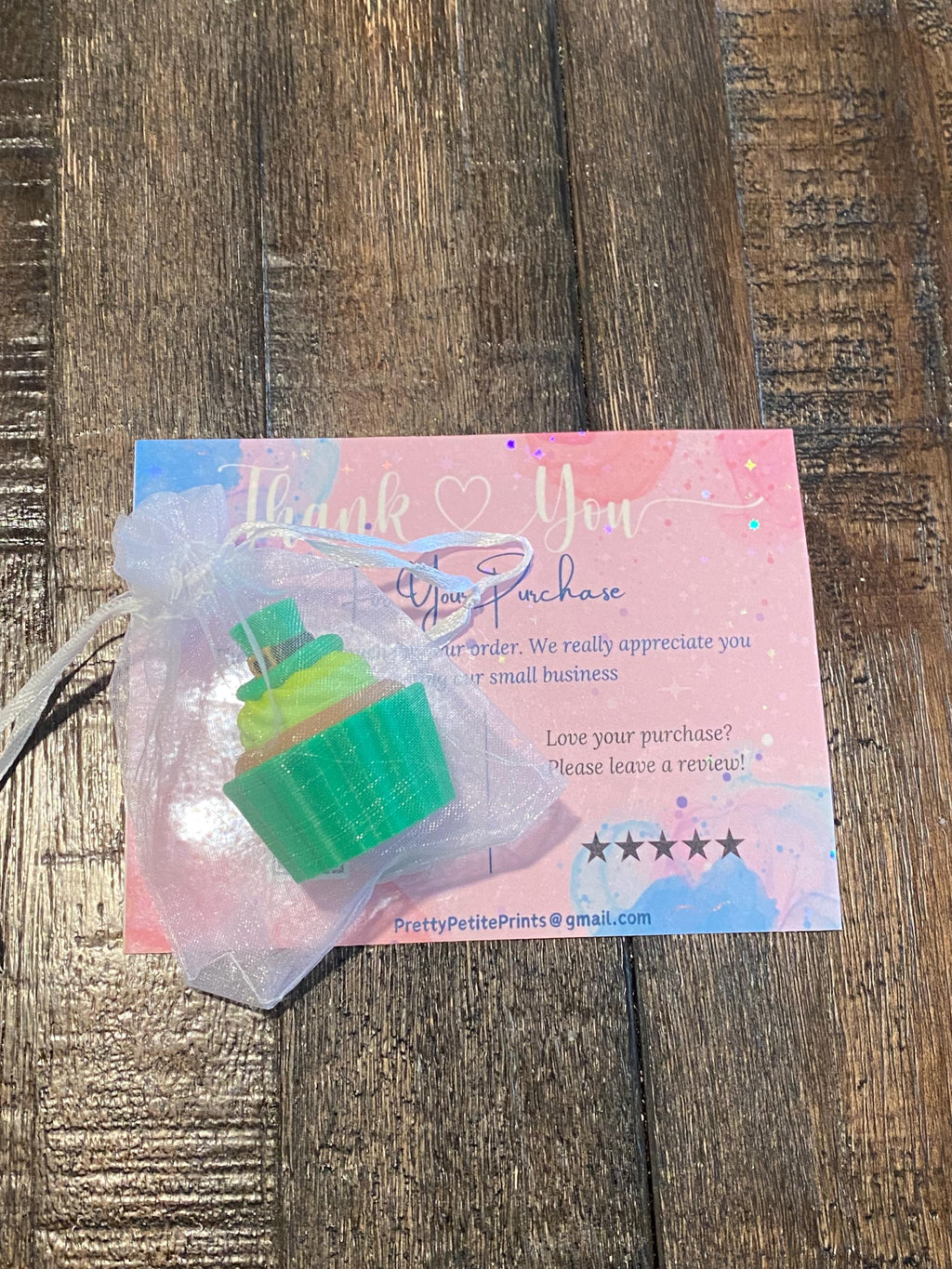 St. Patty Cupcake Fidget Clicker | 3D Printed Sensory Toy