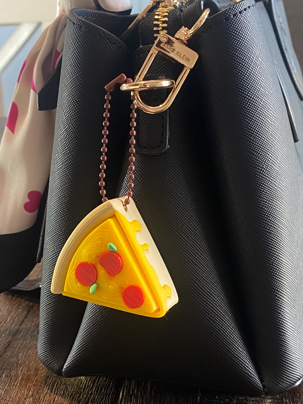 Pizza Slice Fidget Clicker Keychain | 3D Printed Sensory Toy