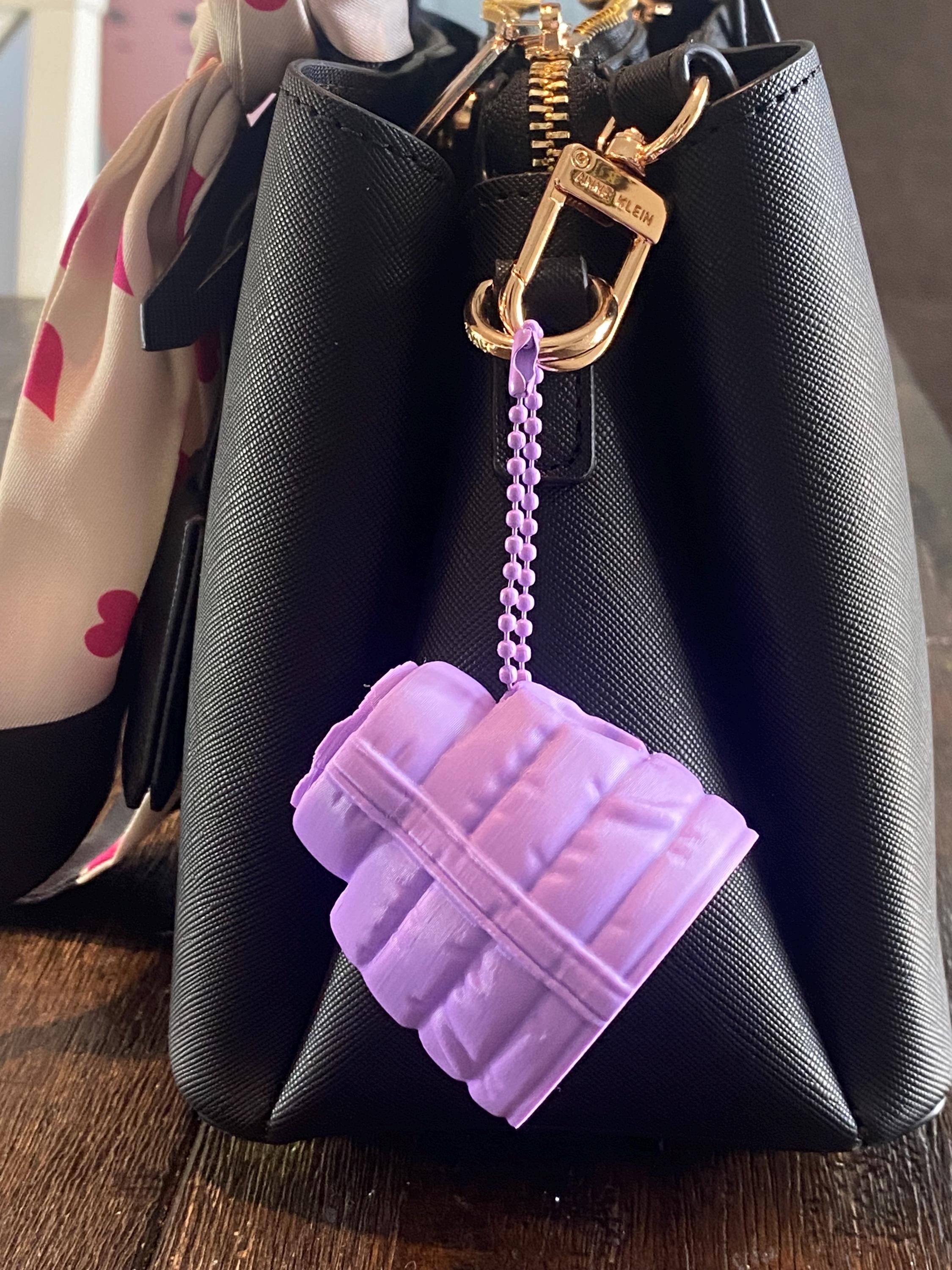 Puffy Coat Anxiety Clicker | Custom Color Personalized Fidget Keychain |