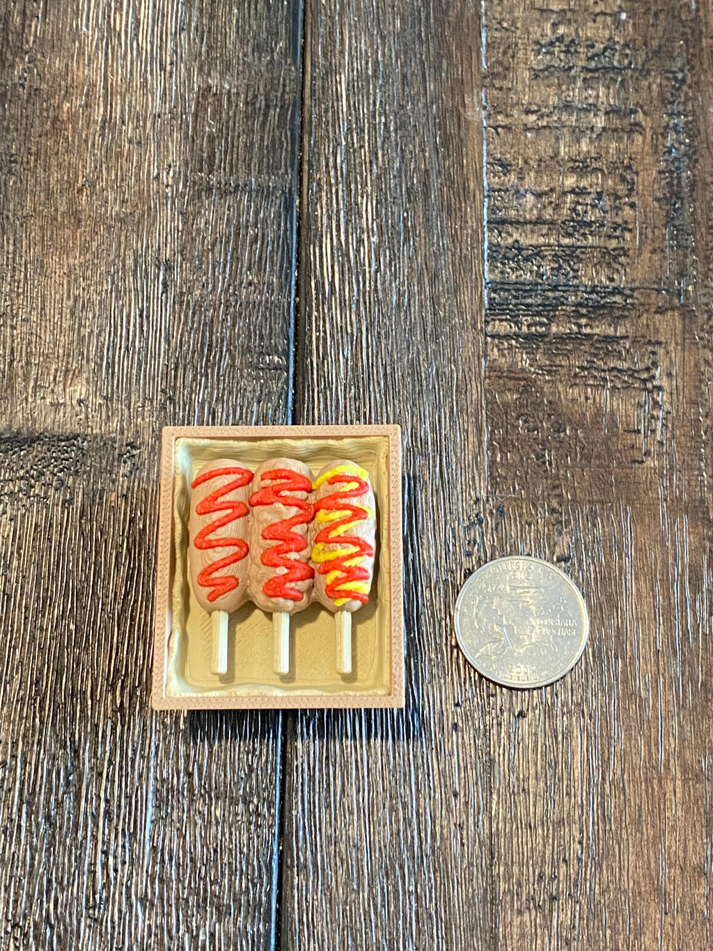 Delightful Kawaii Corn Dog Box anxiety Fidget Clicker | 3D Printed Sensory Toy