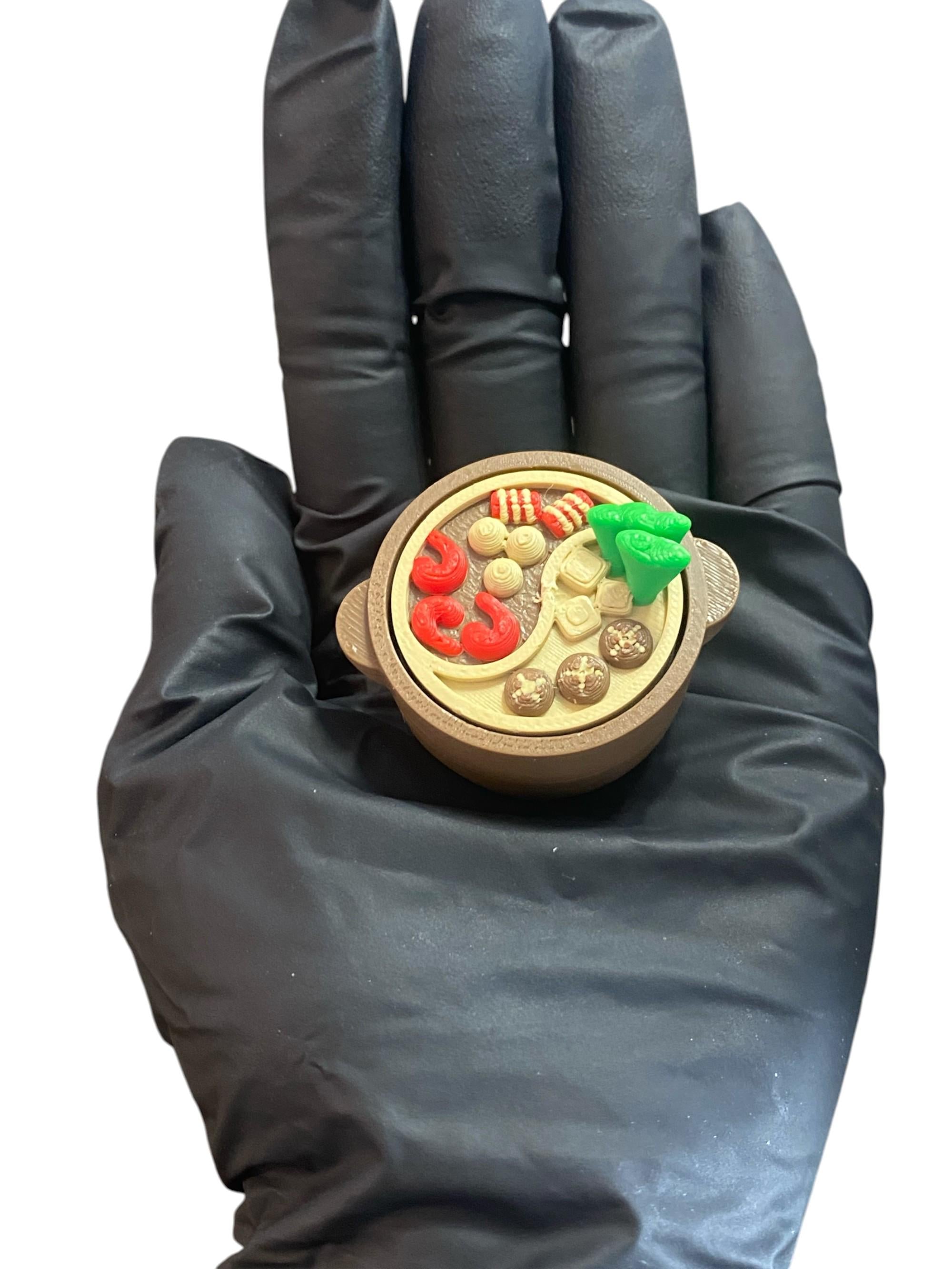 Tactile Hot Pot anxiety Fidget Clicker Keychain | 3D Printed Sensory Toy