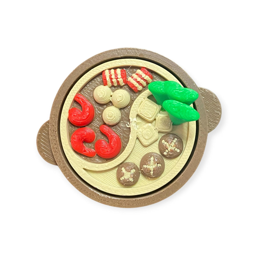 Tactile Hot Pot anxiety Fidget Clicker Keychain | 3D Printed Sensory Toy