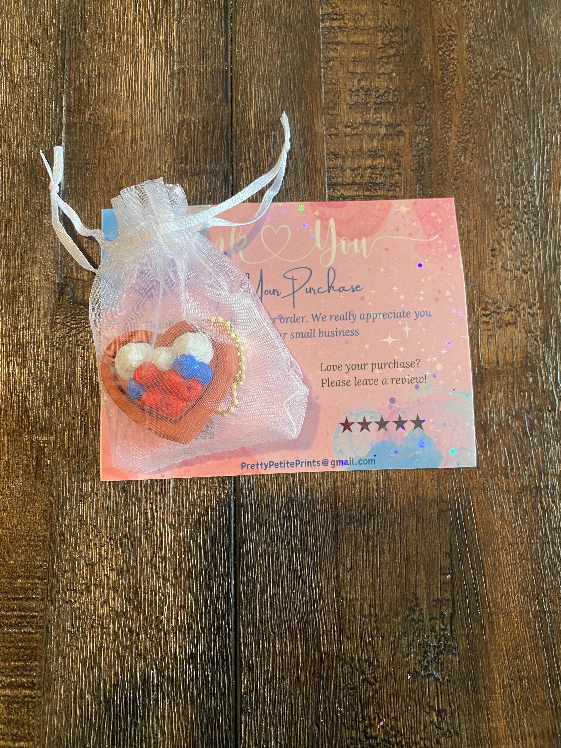 Satisfying Treat Yourself Heart Pastry Anxiety Fidget Clicker Keychain | 3D Printed Sensory Toy