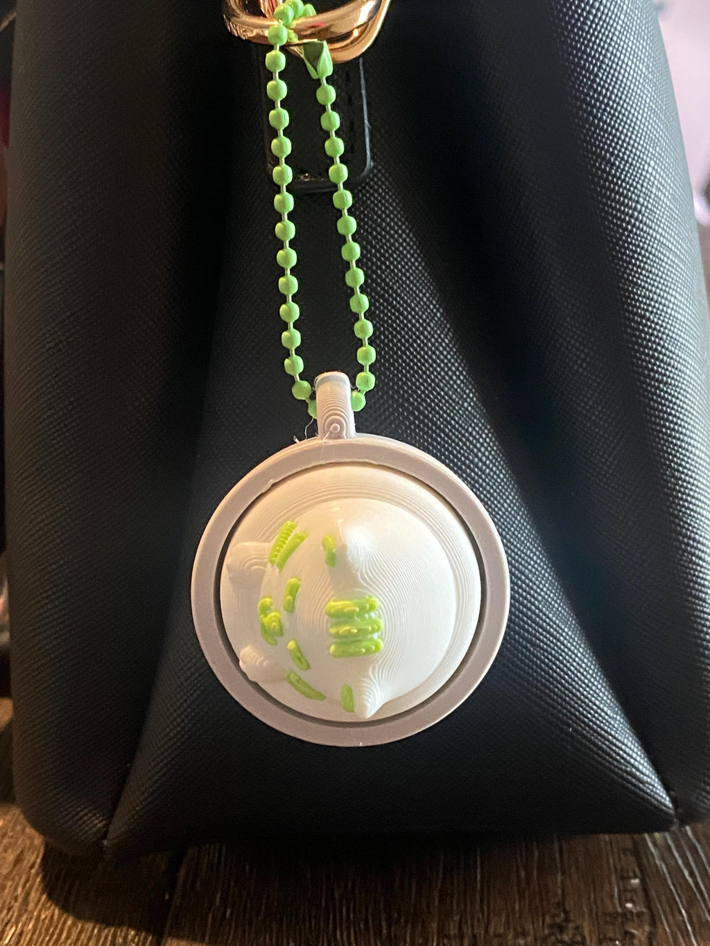 Emotional Support Matcha Cat Fidget Toy Keychain | Anxiety Relief Clicker | Sensory Gift