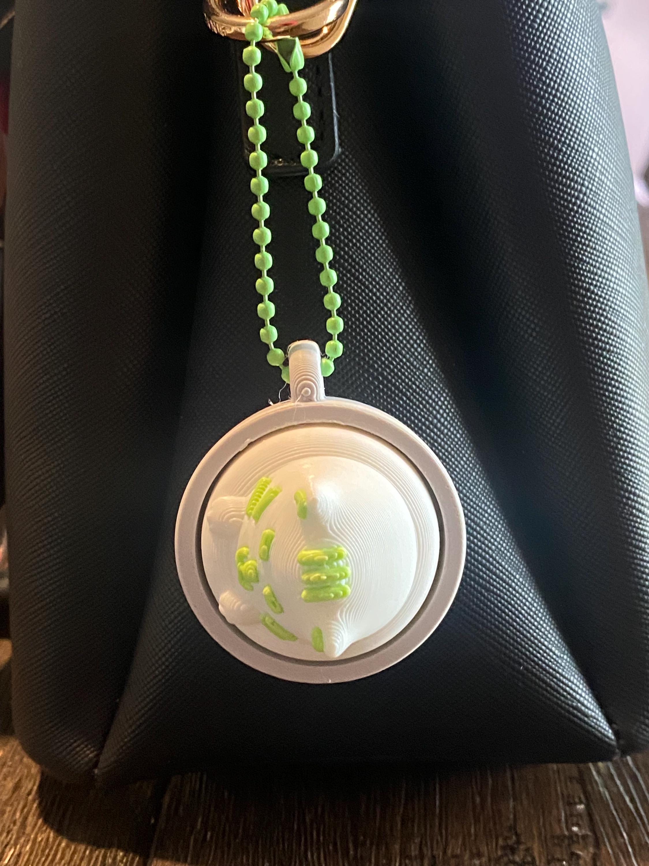Emotional Support Matcha Cat Fidget Toy Keychain | Anxiety Relief Clicker | Sensory Gift