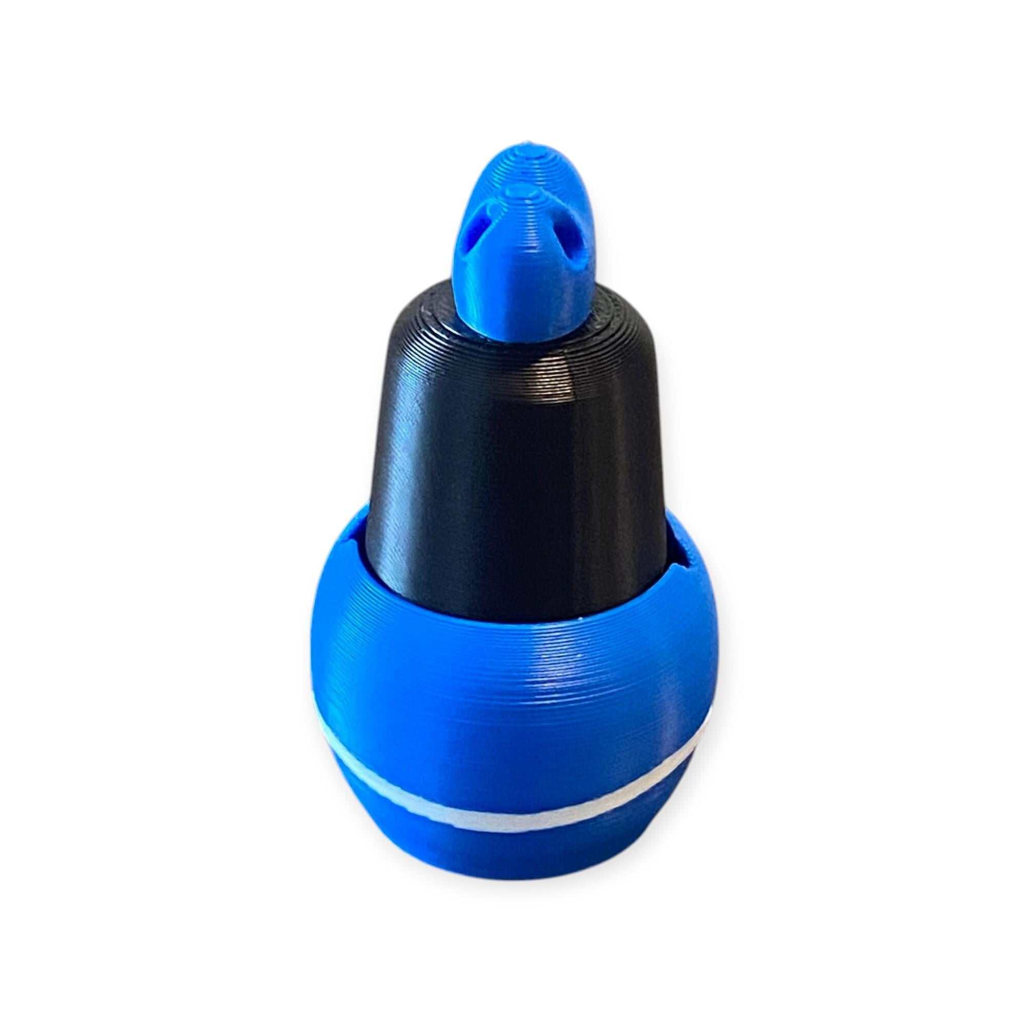Kawaii Nail Polish Anxiety Fidget Clicker Keychain | 3D Printed Sensory Toy, Stress Relief Gift