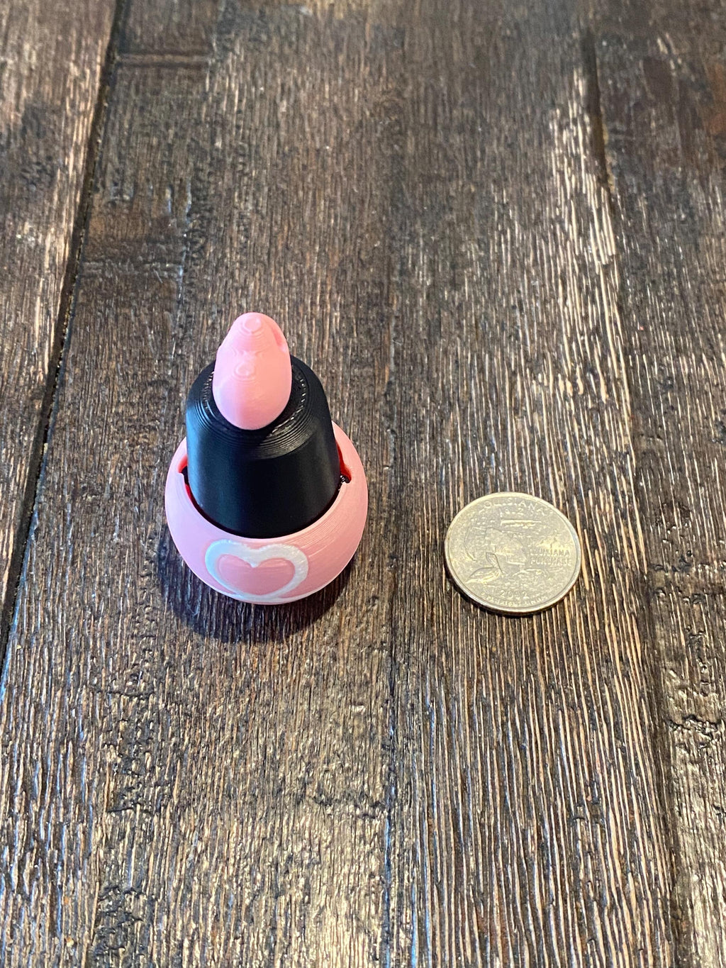 Kawaii Nail Polish Anxiety Fidget Clicker Keychain | 3D Printed Sensory Toy, Stress Relief Gift
