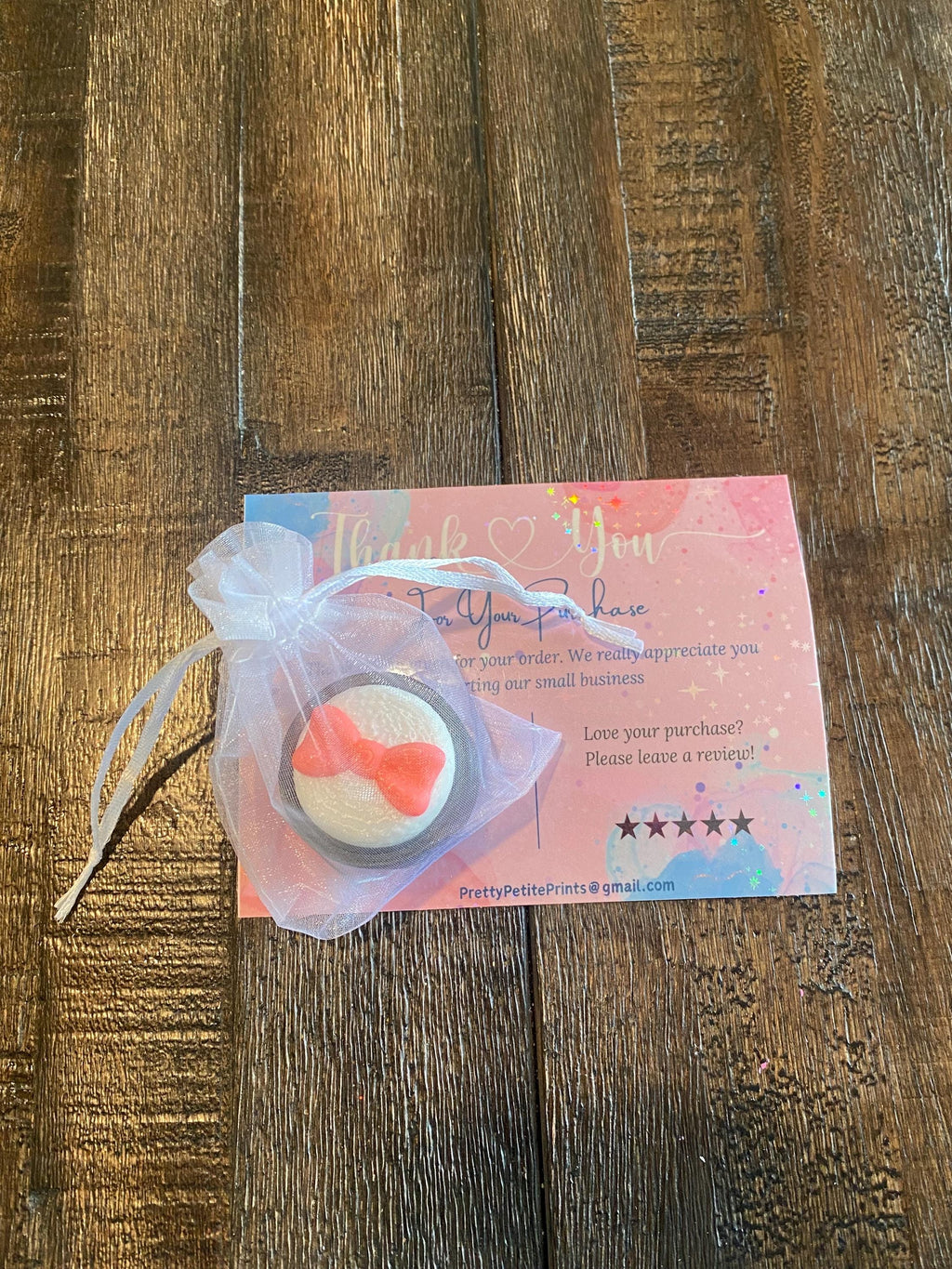 Kawaii Powder Puff Anxiety Fidget Clicker | 3D Printed Stress Relief Toy