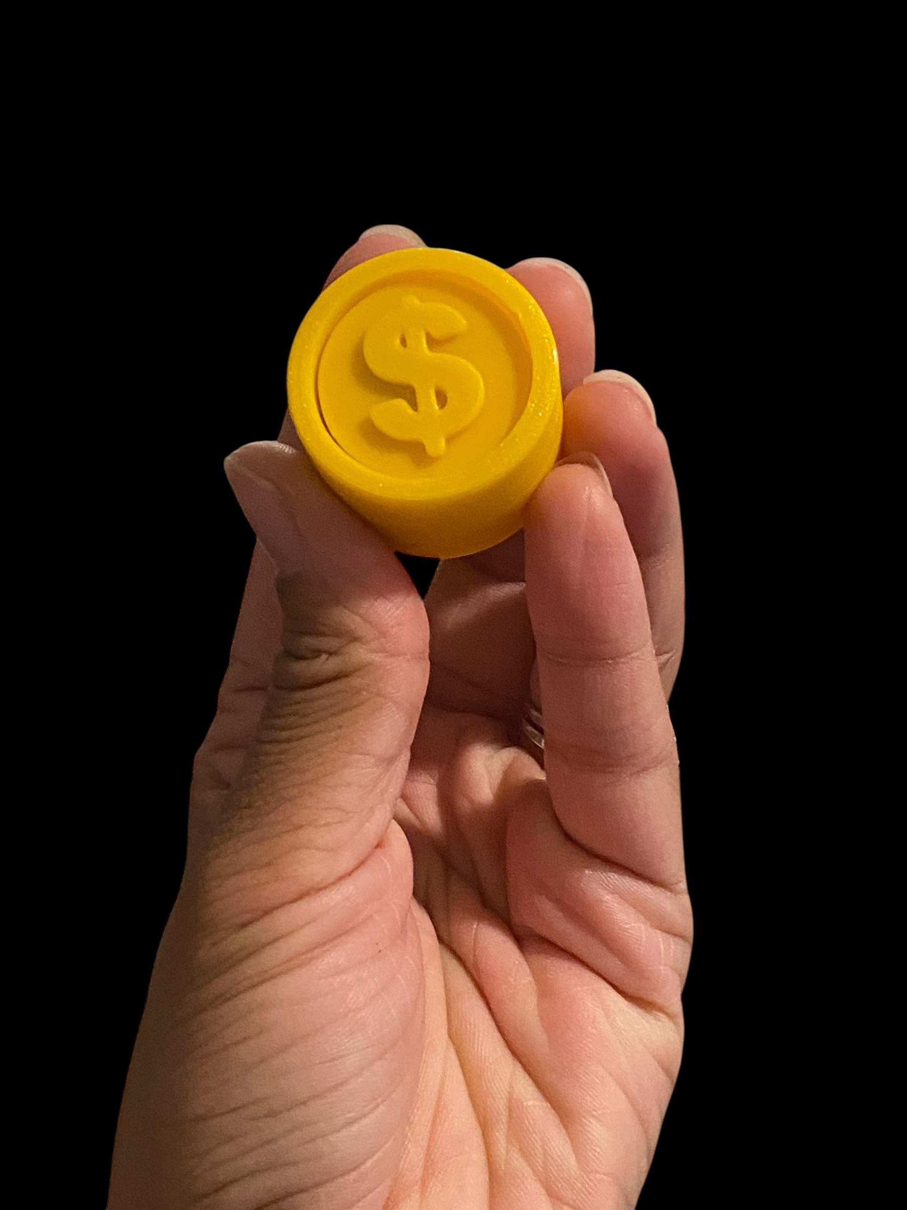 Money Fidget Clicker Keychain | Coin, Safe, Cash Bag, Stack (3D Printed)