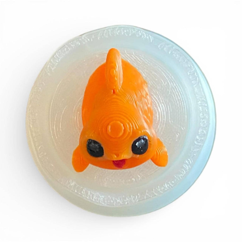 Kawaii Fish in Bowl Fidget Clicker | 3D Printed Stress Relief Toy