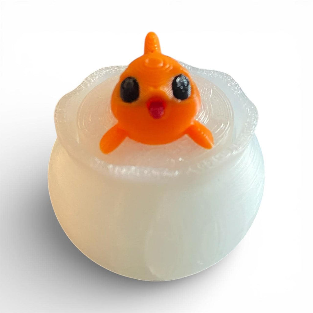 Kawaii Fish in Bowl Fidget Clicker | 3D Printed Stress Relief Toy