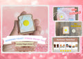 Delightful Morning Toast Fidget Clicker | 3D Printed Sensory Toy Keychain