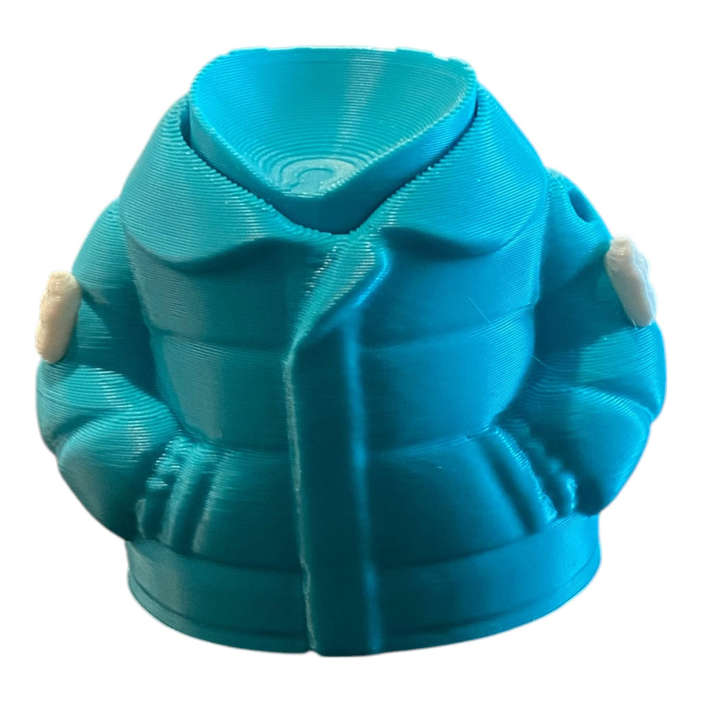 Puffy Coat Anxiety Clicker | Custom Color Personalized Fidget Keychain |