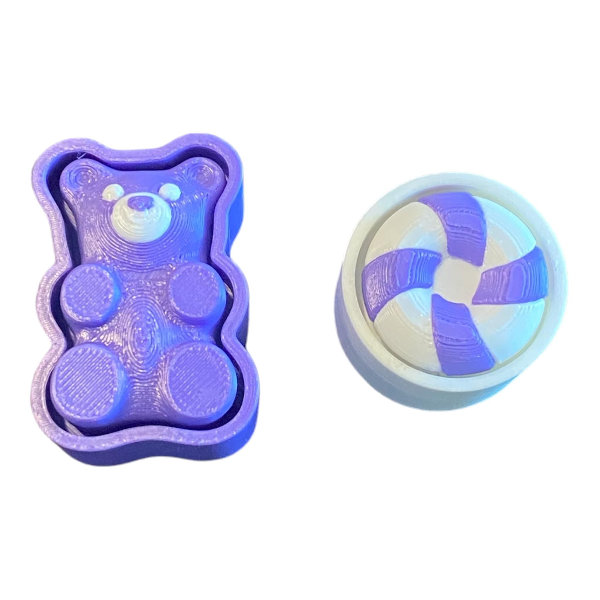 Gummy Candy Fidget Clicker Set | Sensory Toy | Anxiety Stress Relief | 3D Printed