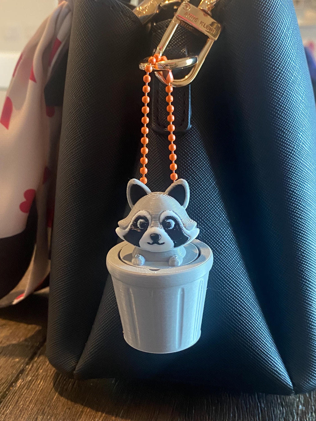 Racoon Fidget Clicker Keychain | Raccoon Sensory Toy, Stress Relief, 3D Printed