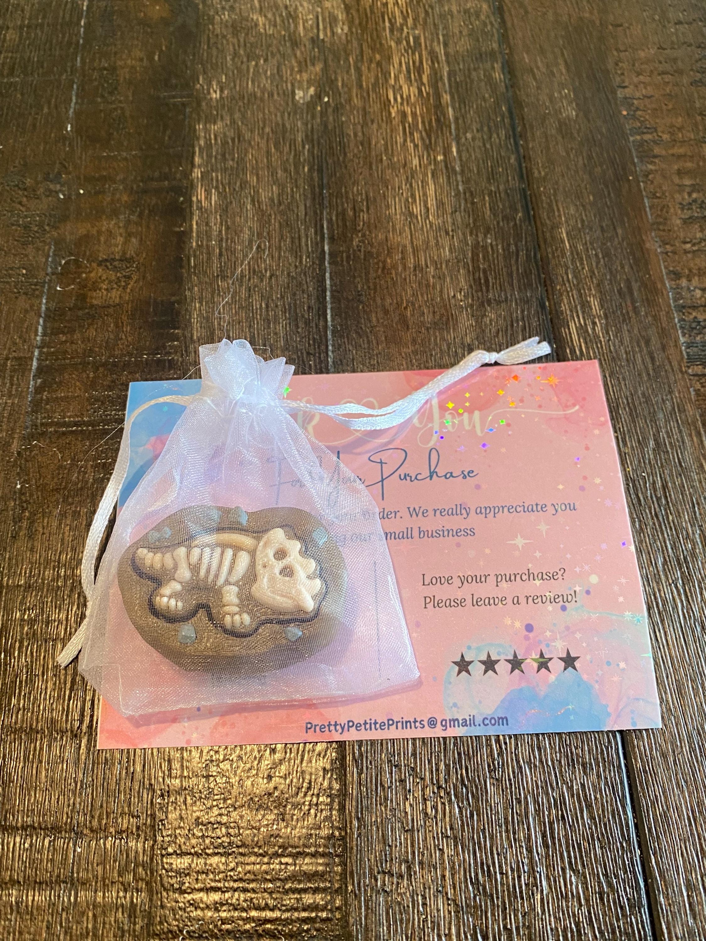 Tactile Dinosaur Fossil Anxiety Fidget Clicker Keychain | Dino Sensory Toy | 3D Printed Stress Reliver
