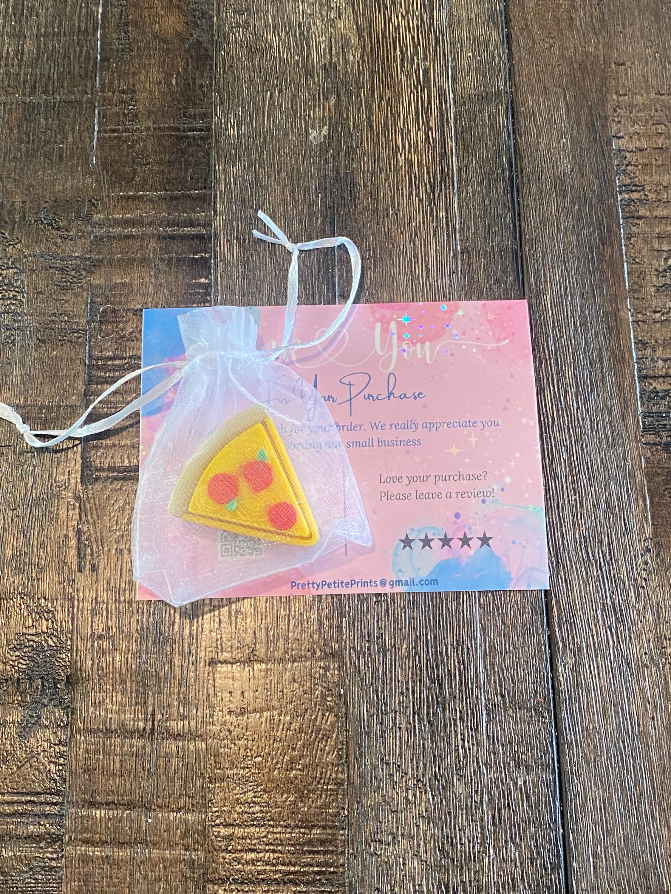 Pizza Slice Fidget Clicker Keychain | 3D Printed Sensory Toy