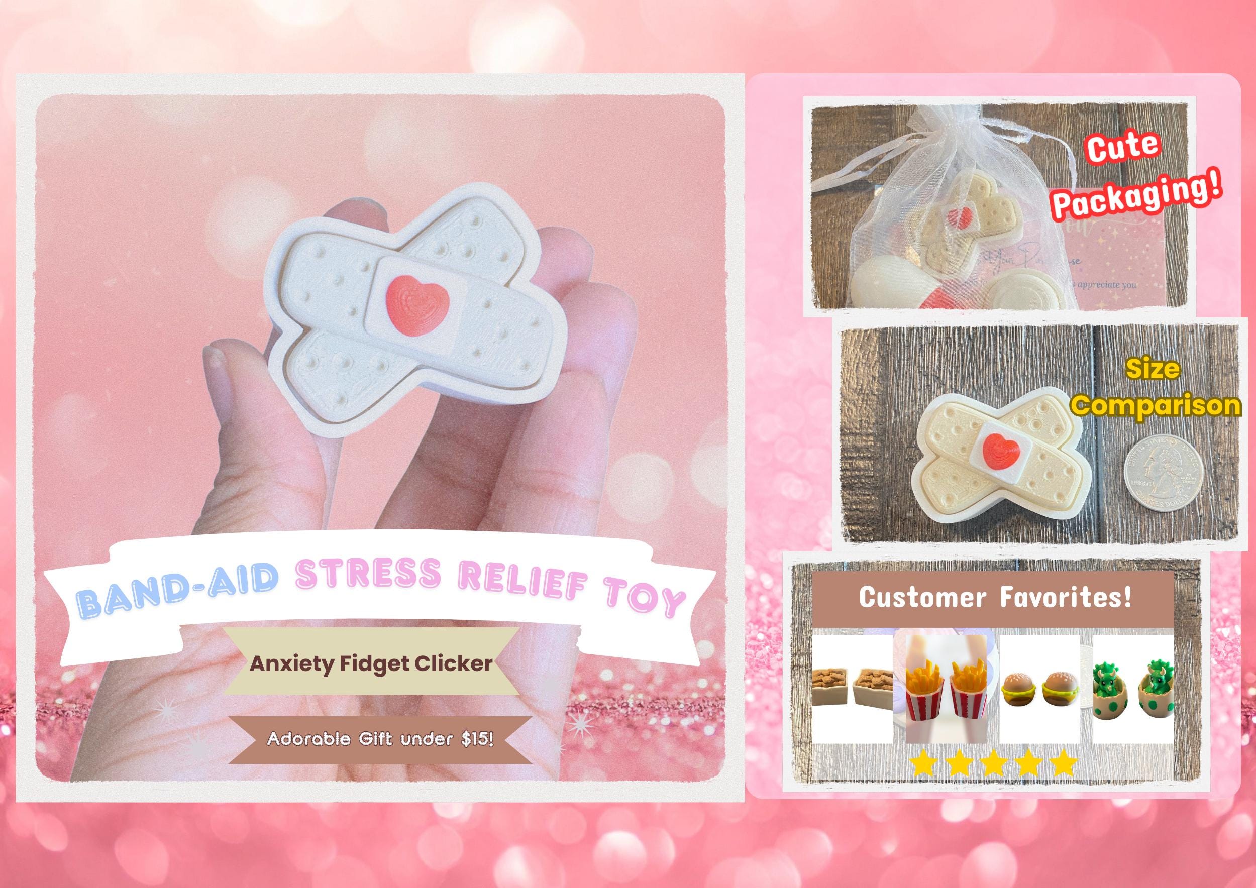 Nurse Fidget Clicker Keychain | 3D Printed Sensory Toy, Stress Relief Tool
