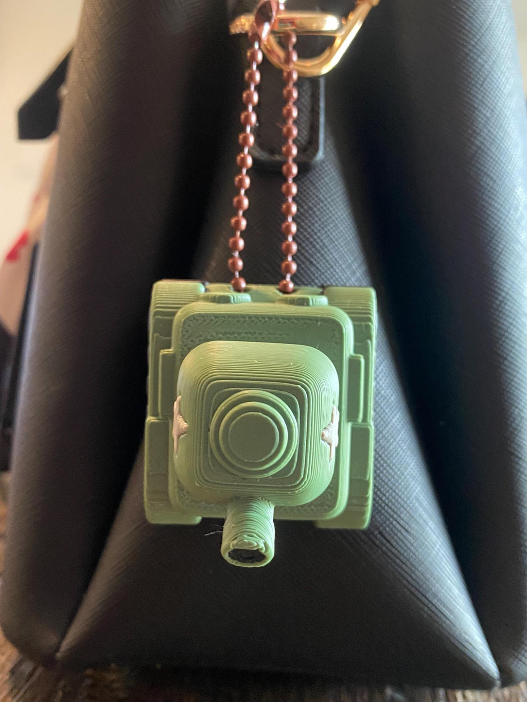 Mini Tank anxiety Fidget Clicker Keychain | 3D Printed Sensory Toy
