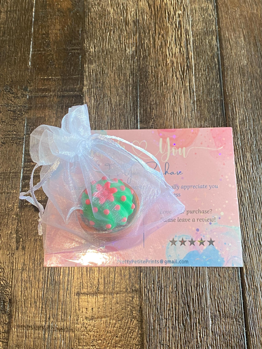 Adorable Cactus Plant Fidget Clicker Keychain | 3D Printed Sensory Toy | Anxiety Relief Gift