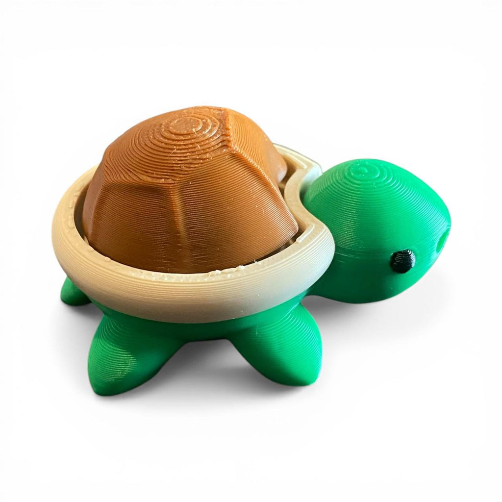 Adorable Baby Turtle Fidget Clicker Keychain | 3D Printed Sensory Toy | Anxiety Relief Gift