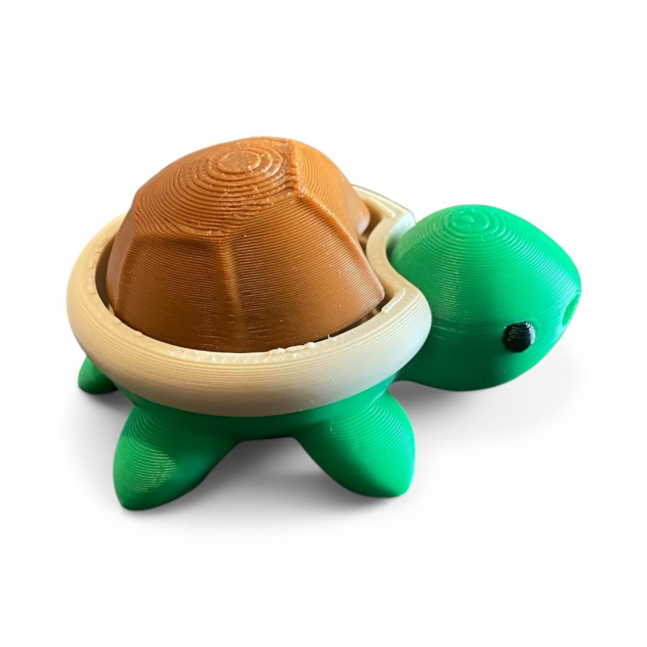 Adorable Baby Turtle Fidget Clicker Keychain | 3D Printed Sensory Toy | Anxiety Relief Gift