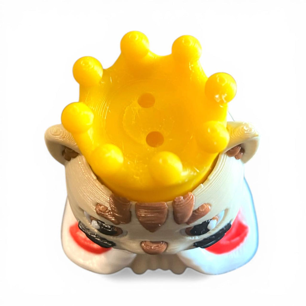Cat King Anxiety Fidget Clicker | 3D Printed Stress Relief Toy