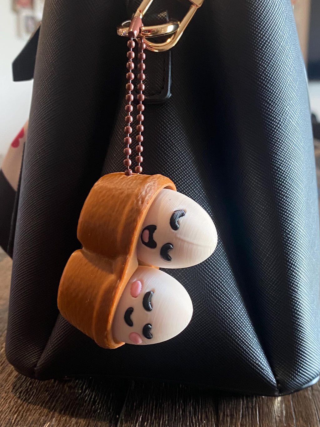 Cozy Chill Eggs Fidget Clicker Keychain | 3D Printed Sensory Toy | Anxiety Relief Gift
